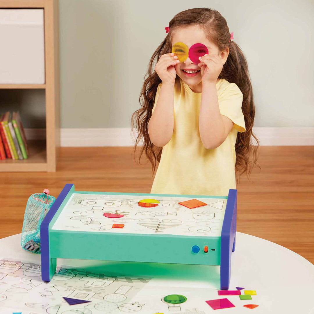 שולחן לימוד צורות וצבעים