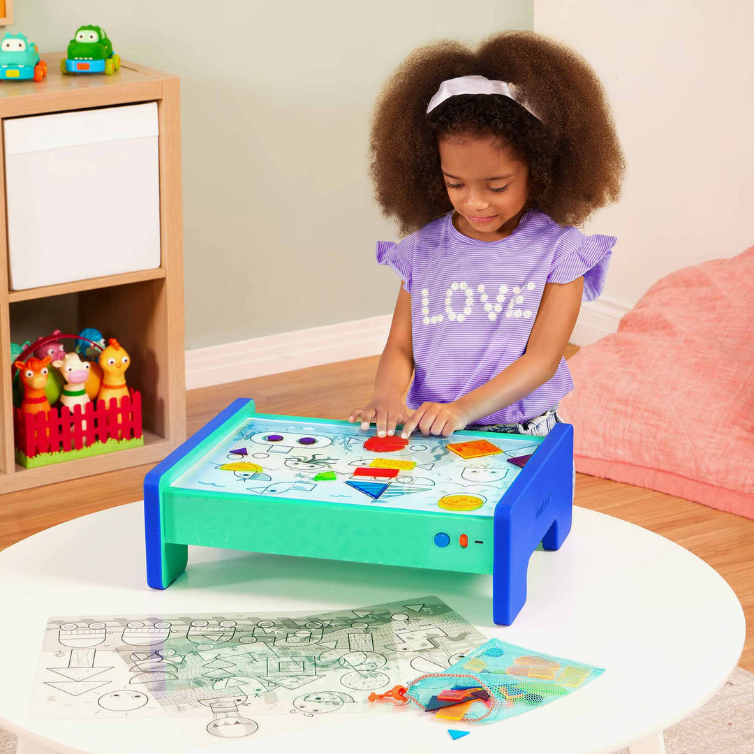 שולחן לימוד צורות וצבעים