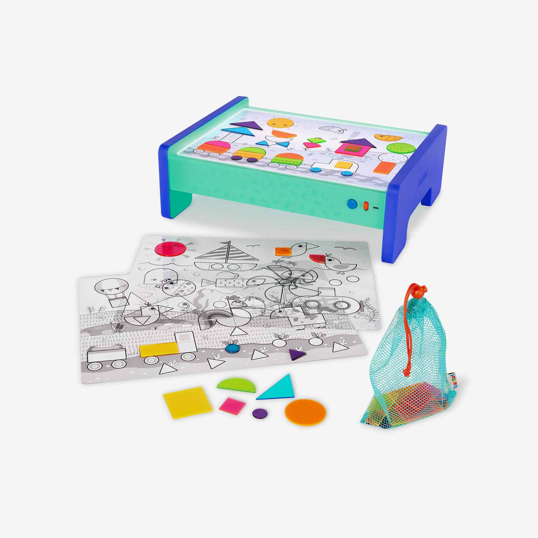 שולחן לימוד צורות וצבעים