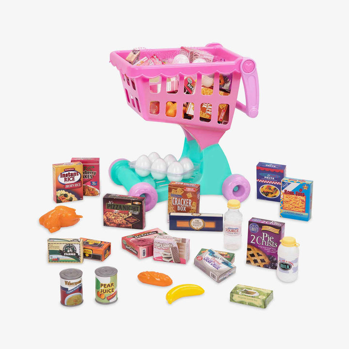 עגלת קניות ורודה