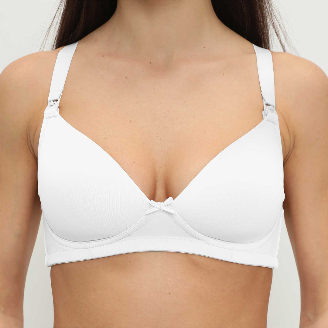 חזיית  הנקה צארם לבן D85