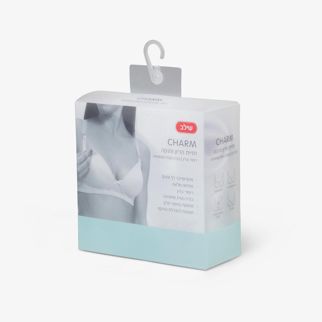 חזיית  הנקה צארם לבן D85