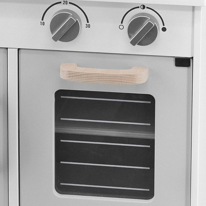 מטבח אפור עם אביזרים